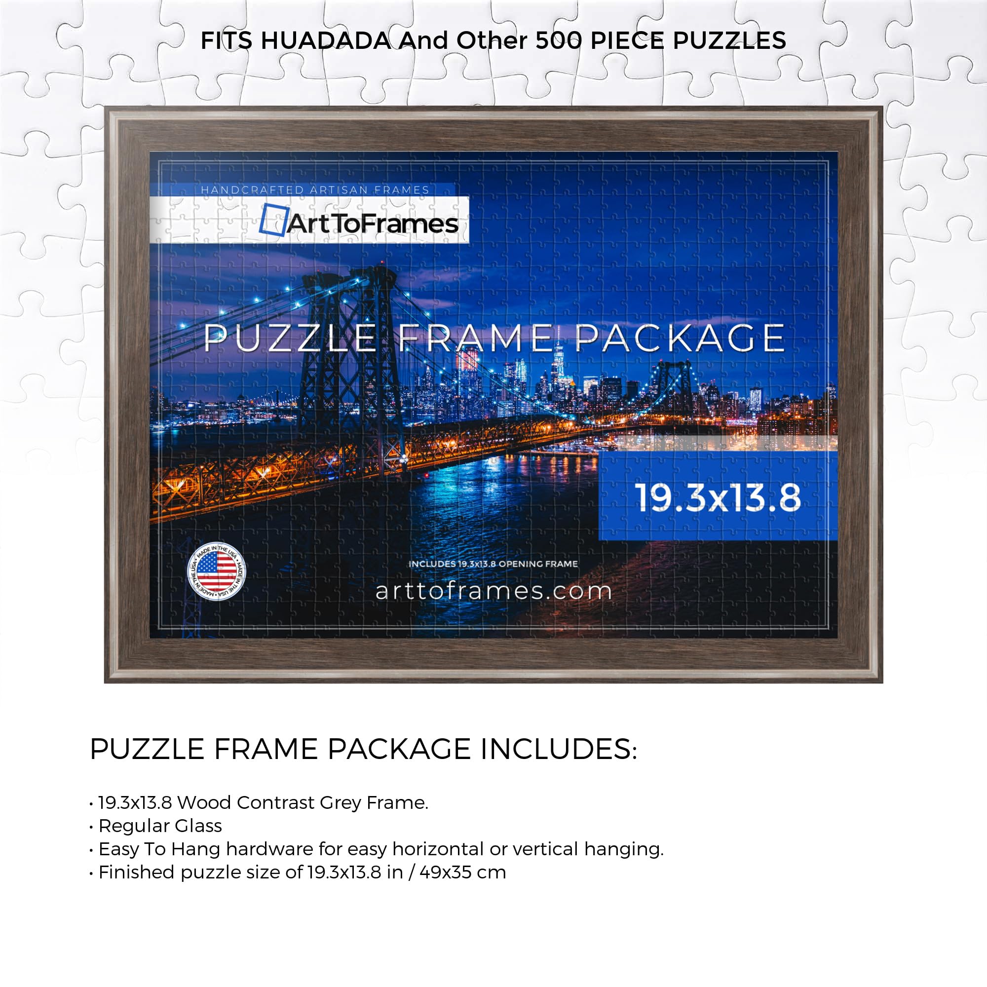 Amazon.com - ArtToFrames 19.3x13.8 INCH/49x35 CM Gray Frame for